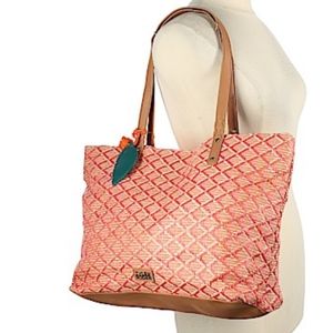 Tyler Rodan pink orange tote